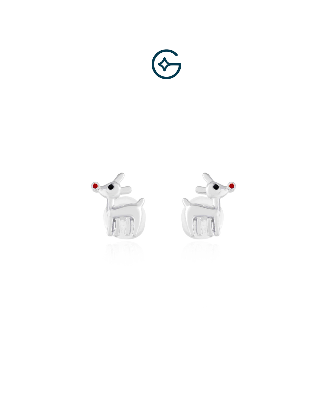 Merry Christmas Kids Earrings In Silver