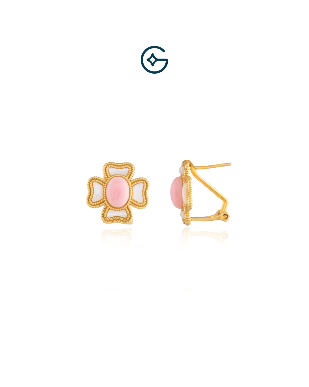 Beautiful Flower Inspired Stud Earrings