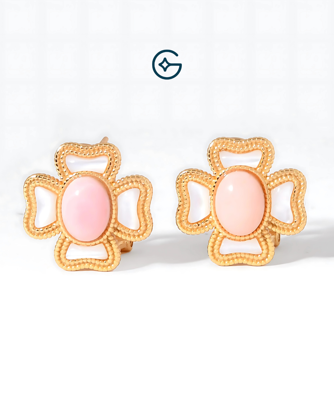 Beautiful Flower Inspired Stud Earrings