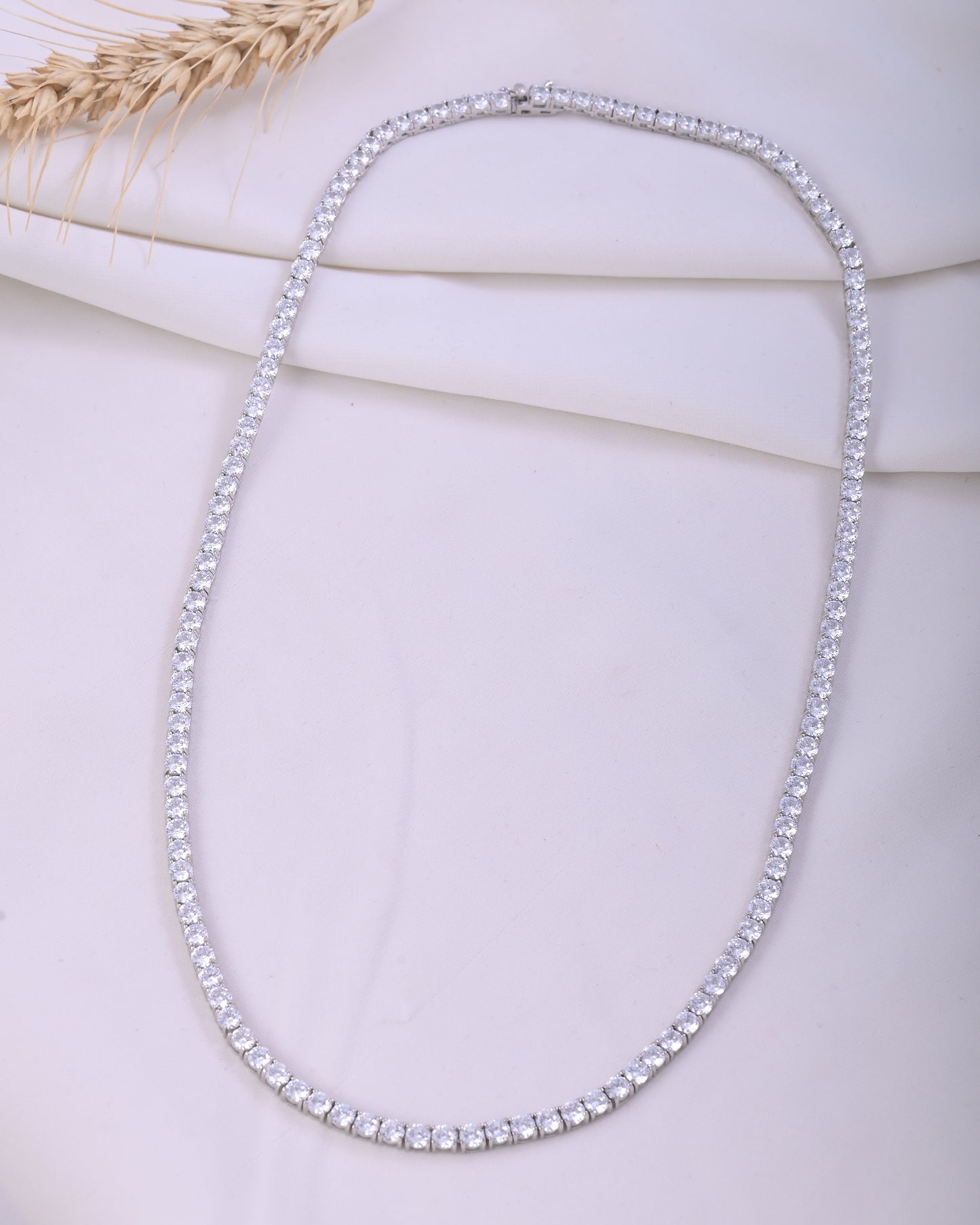 solitare string in 925 silver