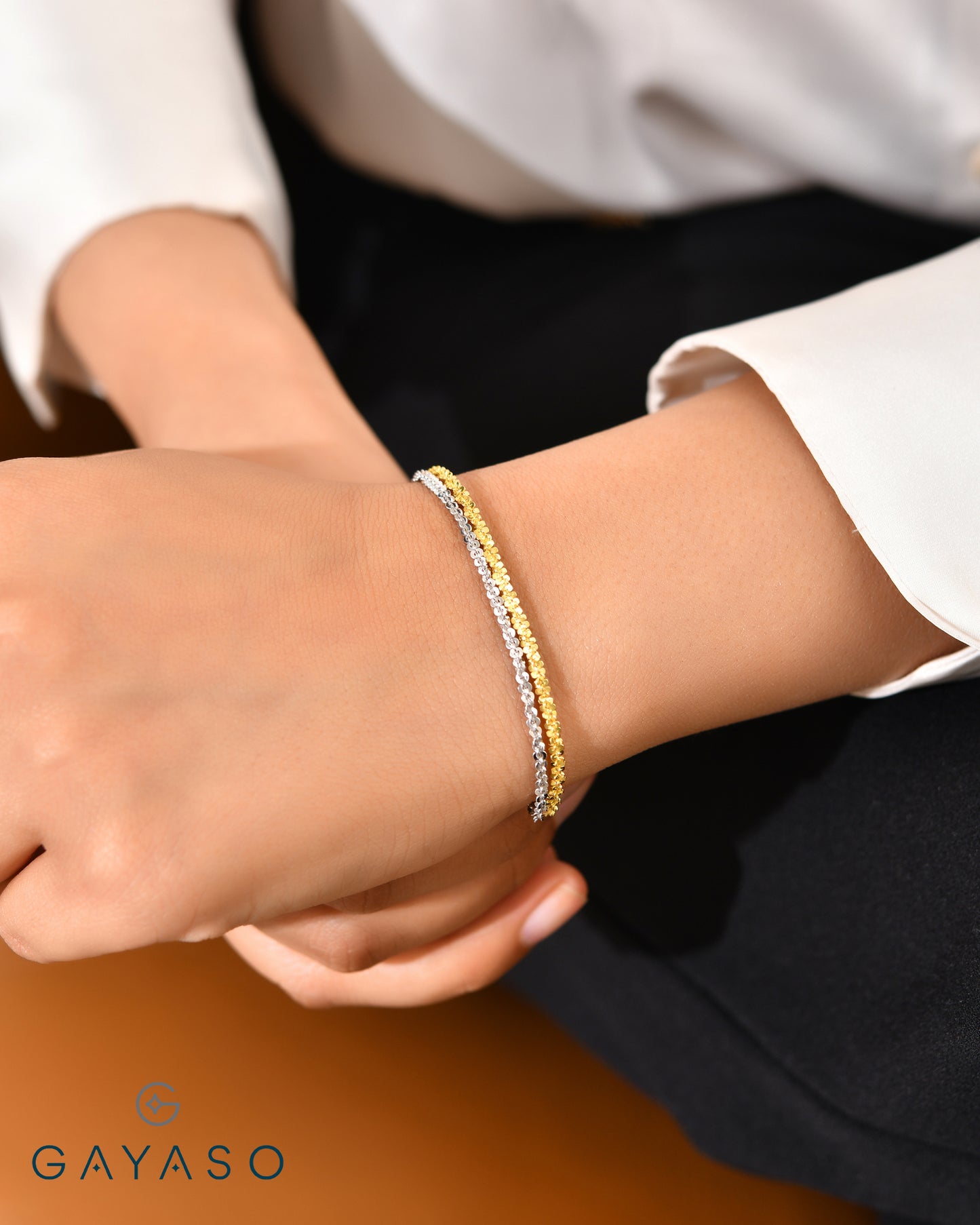 Twisted Silver Italian Bracelet