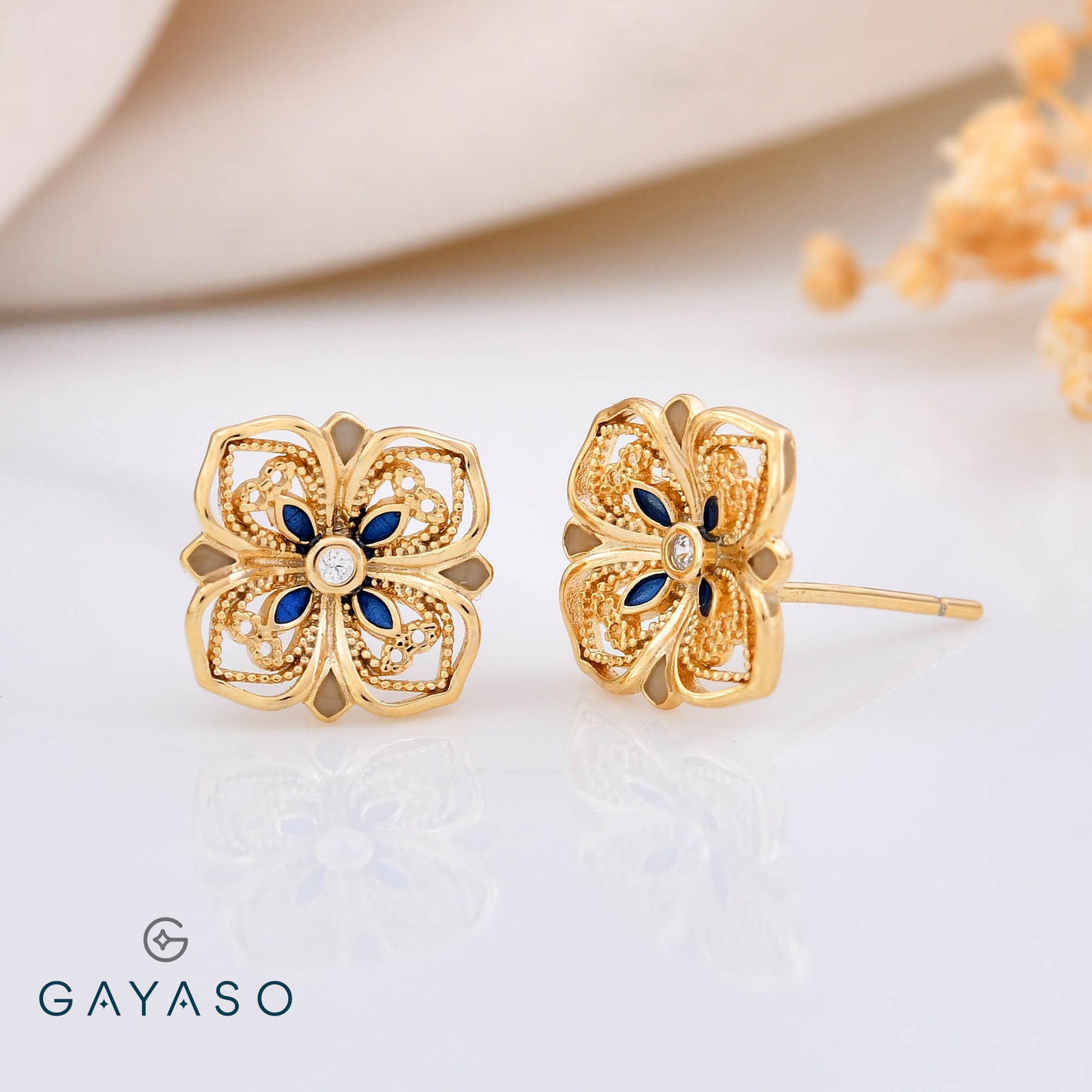 Filigree Flower Delicate Studs