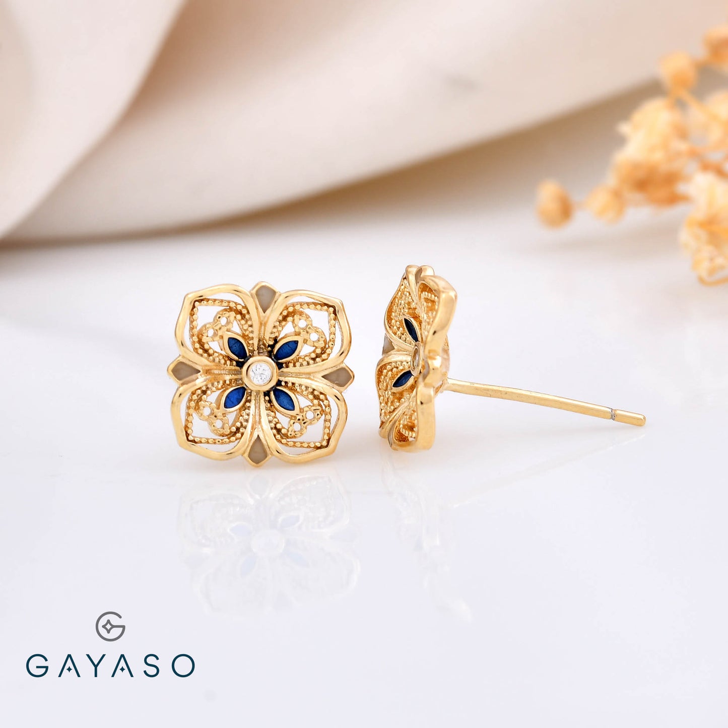 Filigree Flower Delicate Studs