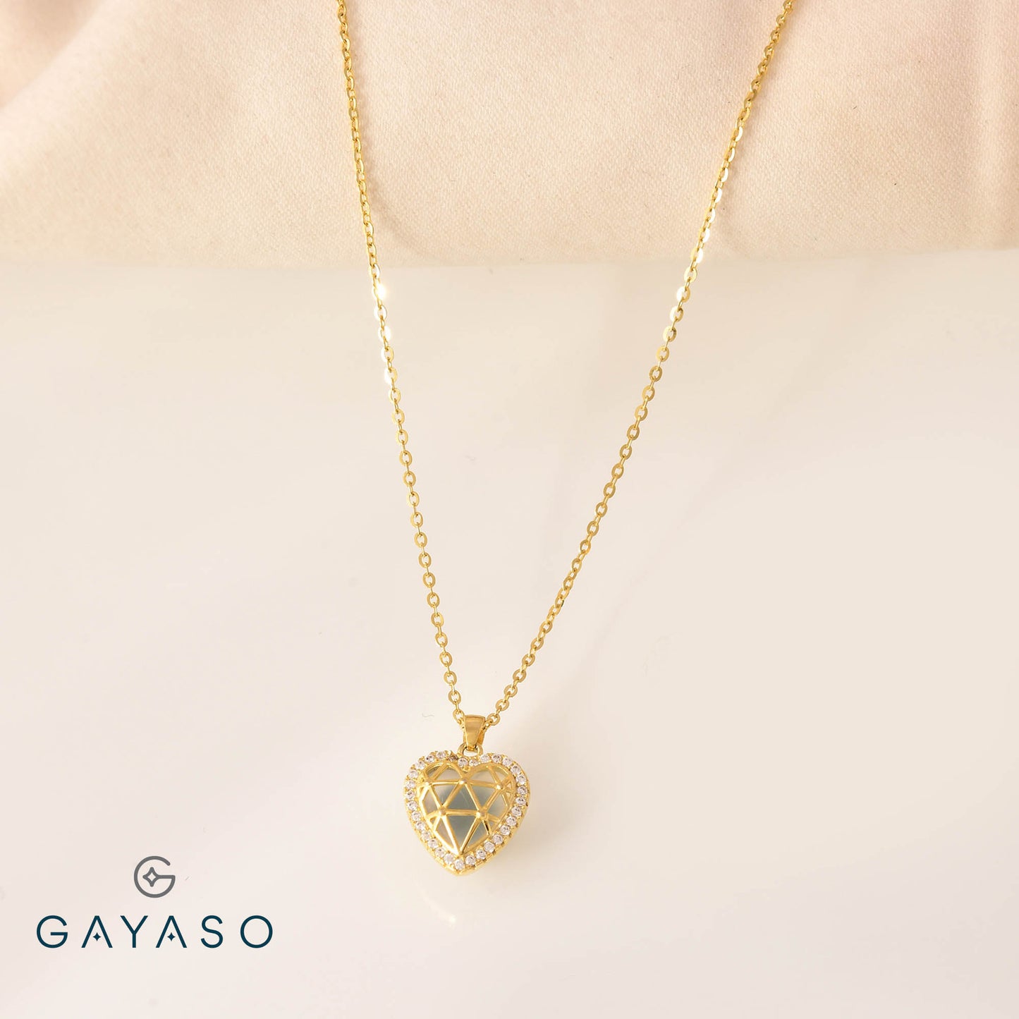 Your Hearts Safe With Me Pendant Set For Her