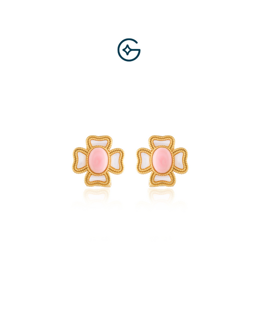 Beautiful Flower Inspired Stud Earrings