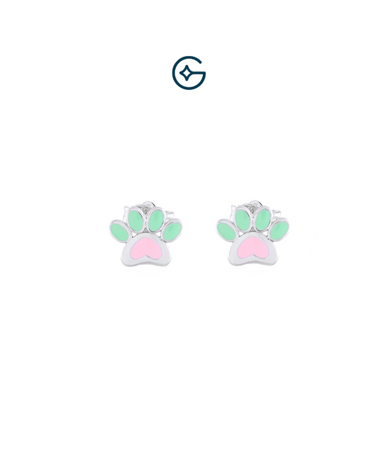 Pawfect Kids Earrings In Silver