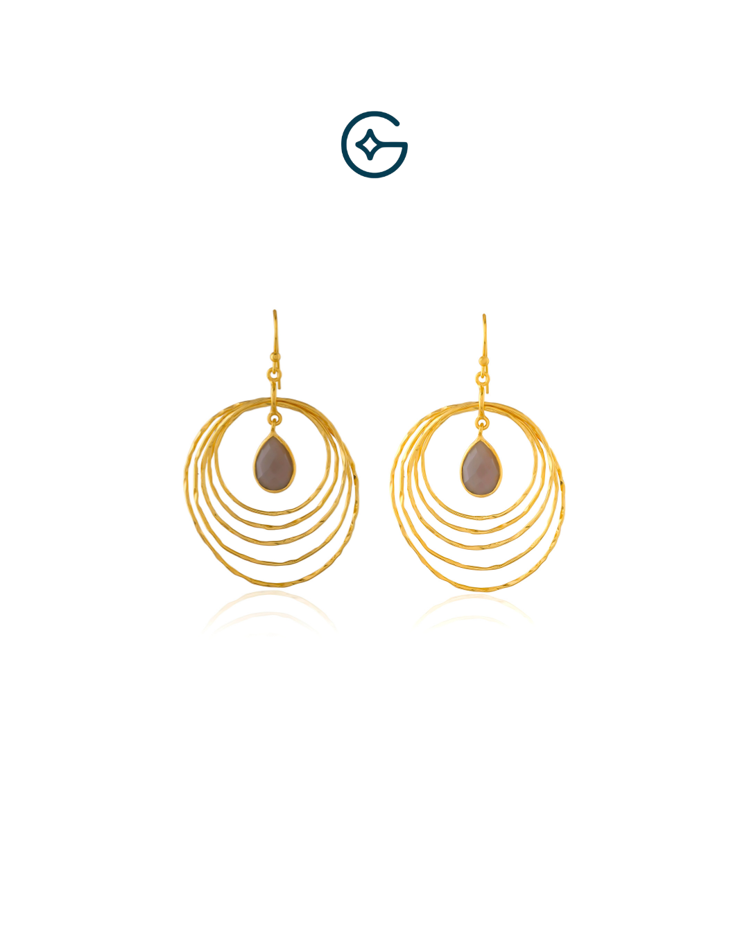 Party Ready Chalcedony Drop Danglers In Silver
