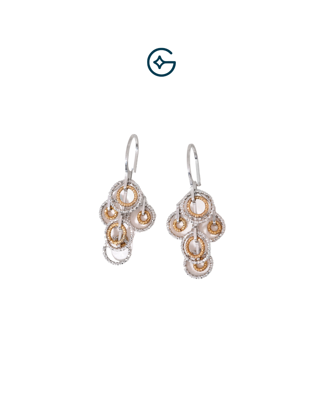 Designer Silver Dangler Earrings