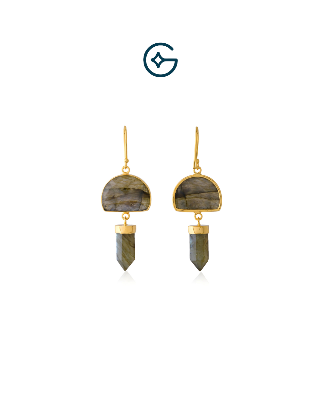 Fancy Labradorite Dangle Earrings