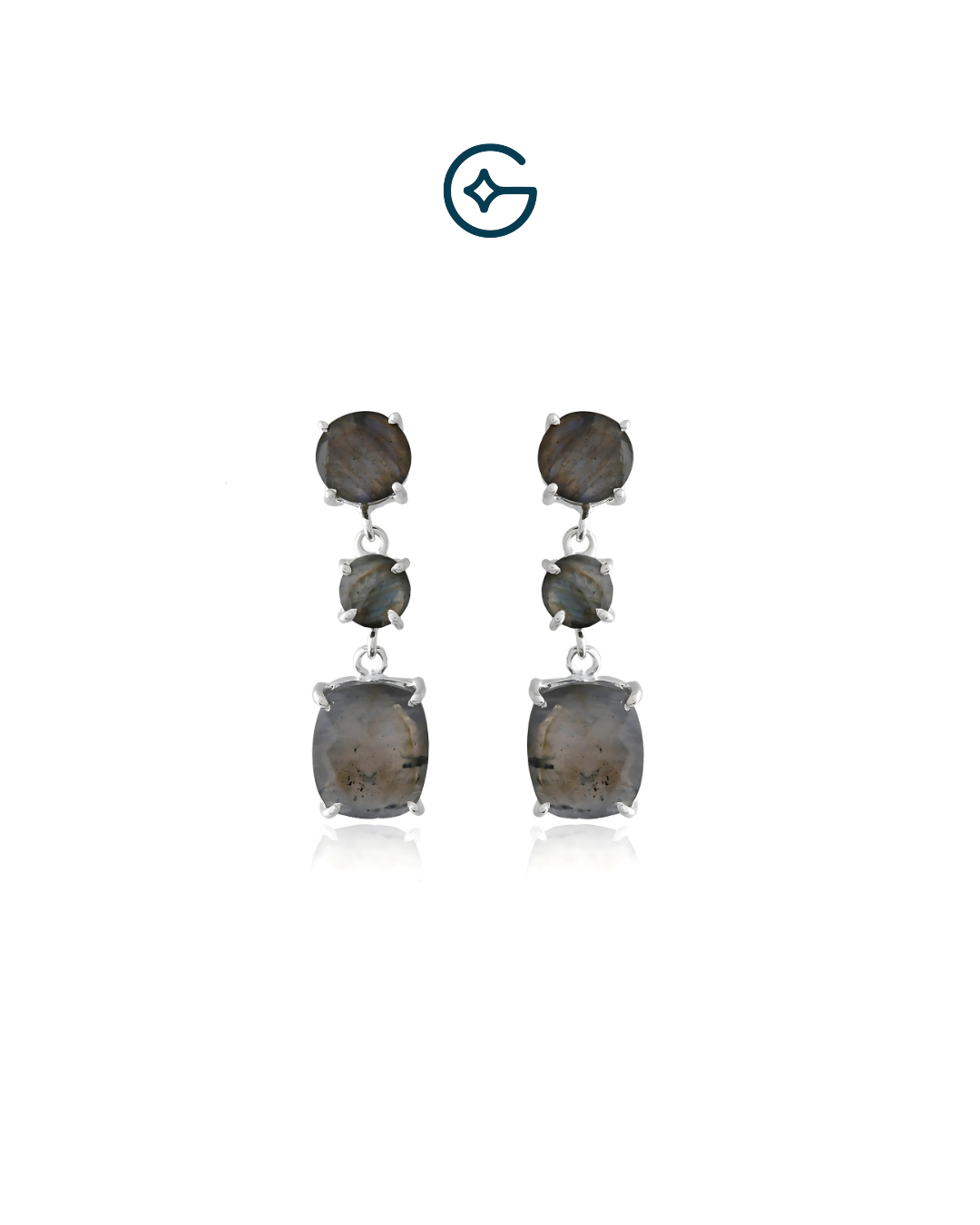 Labradorite Heavenly Drop Earrings In Silver