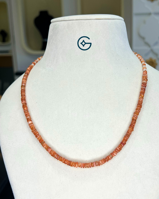 Natural Moonstone Bead Necklace