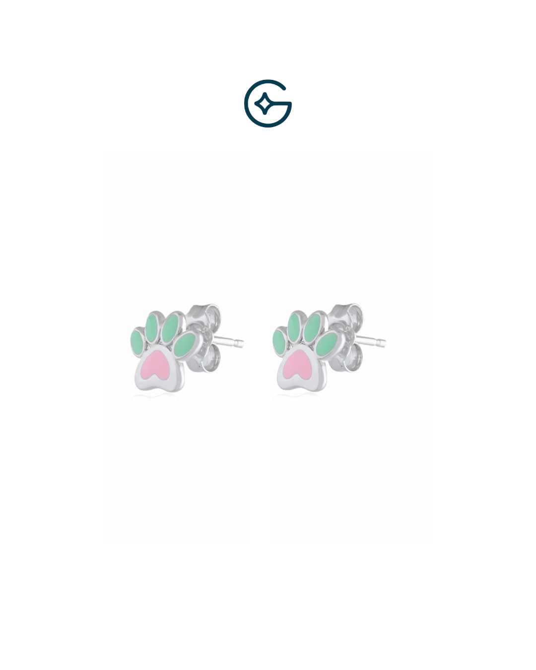 Pawfect Kids Earrings In Silver