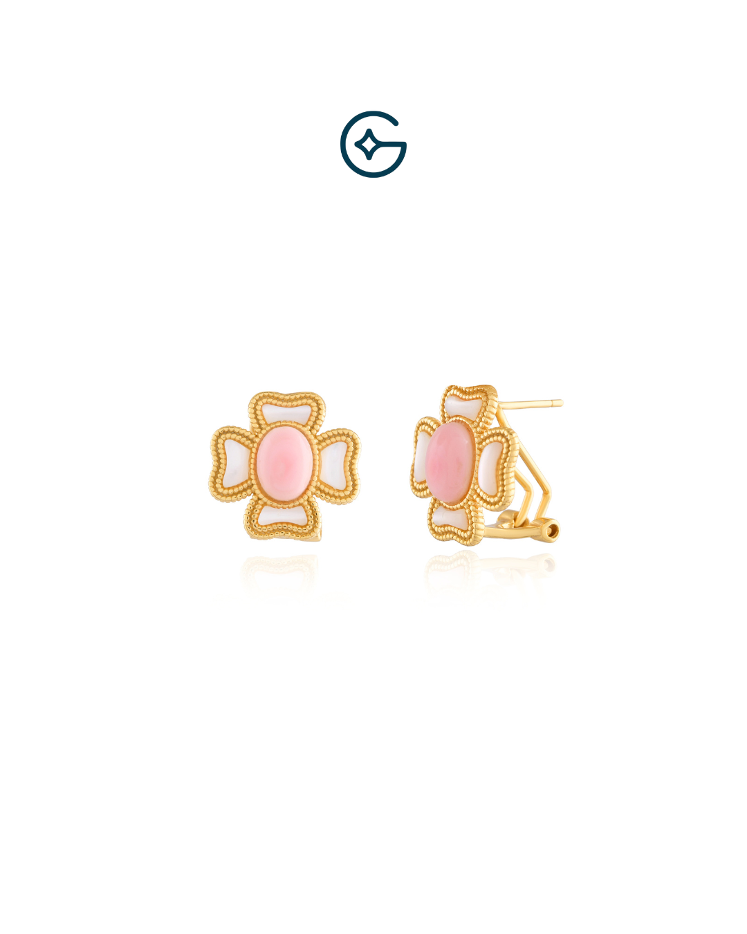Beautiful Flower Inspired Stud Earrings