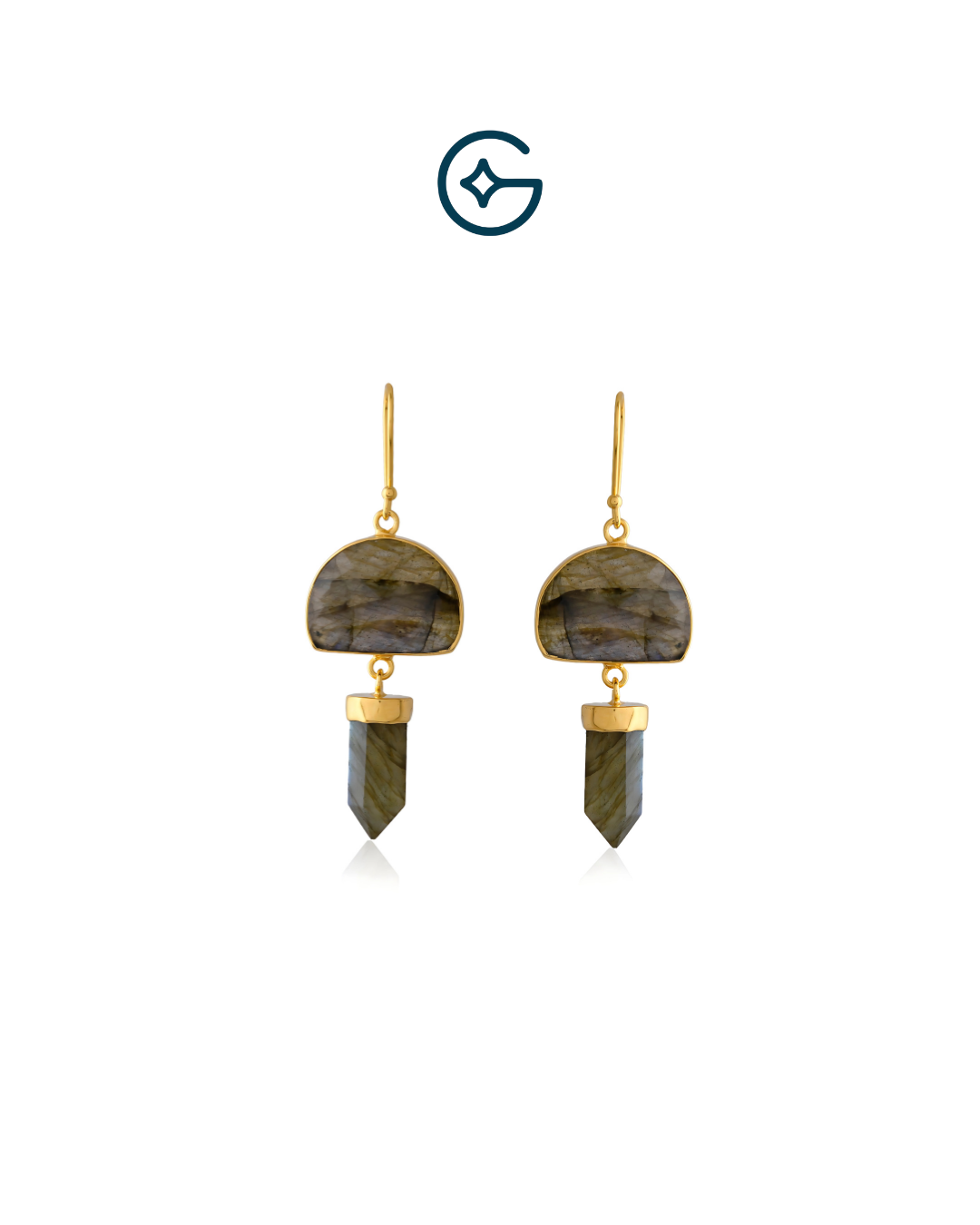 Fancy Labradorite Dangle Earrings