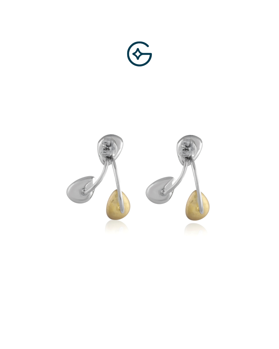 Stylish Silver Two in One Stud With Dangle Earrings