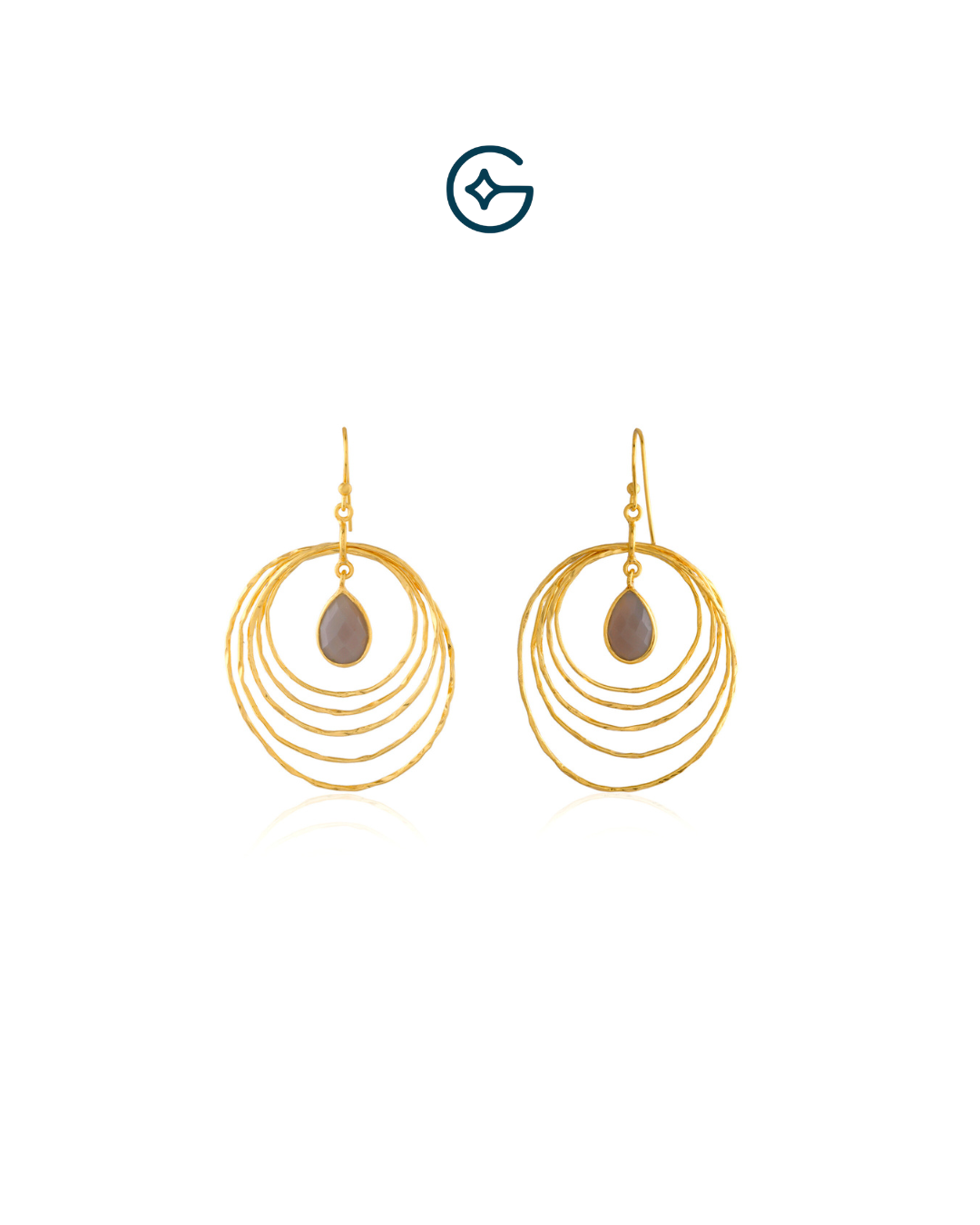 Party Ready Chalcedony Drop Danglers In Silver