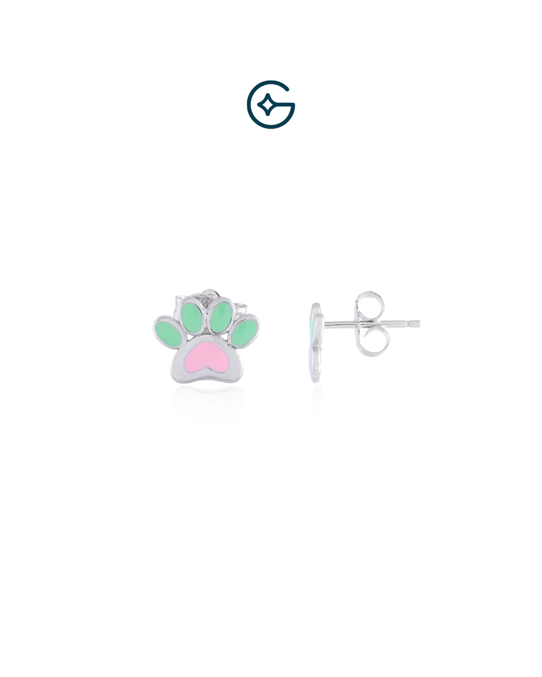 Pawfect Kids Earrings In Silver