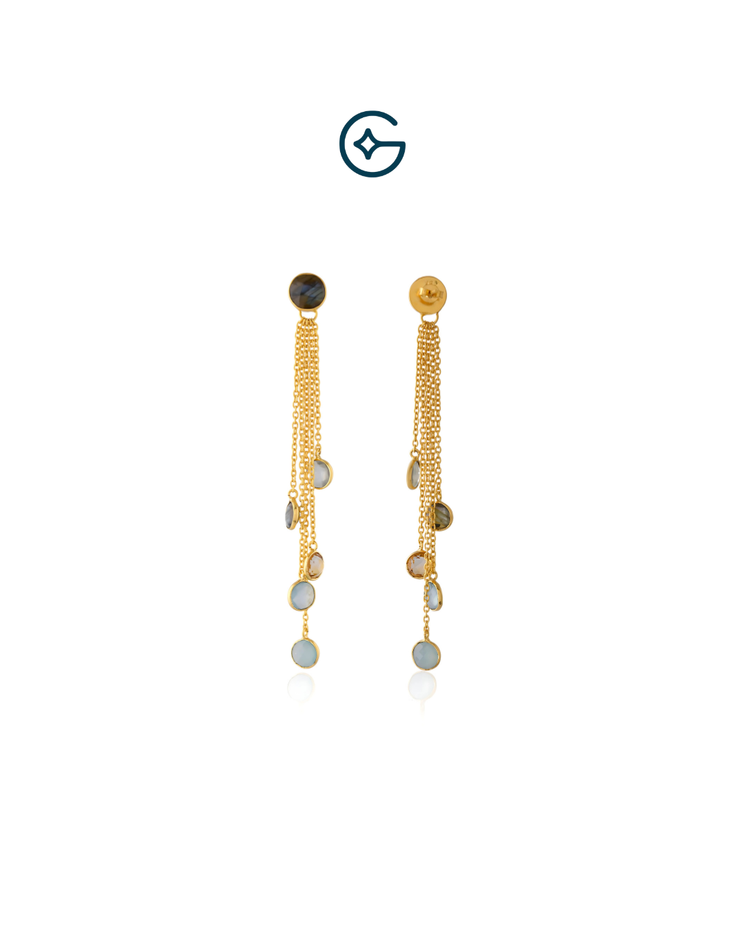 Gemstone Delight Earrings In Silver