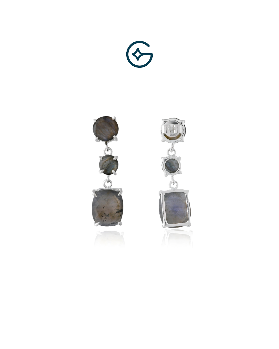 Labradorite Heavenly Drop Earrings In Silver