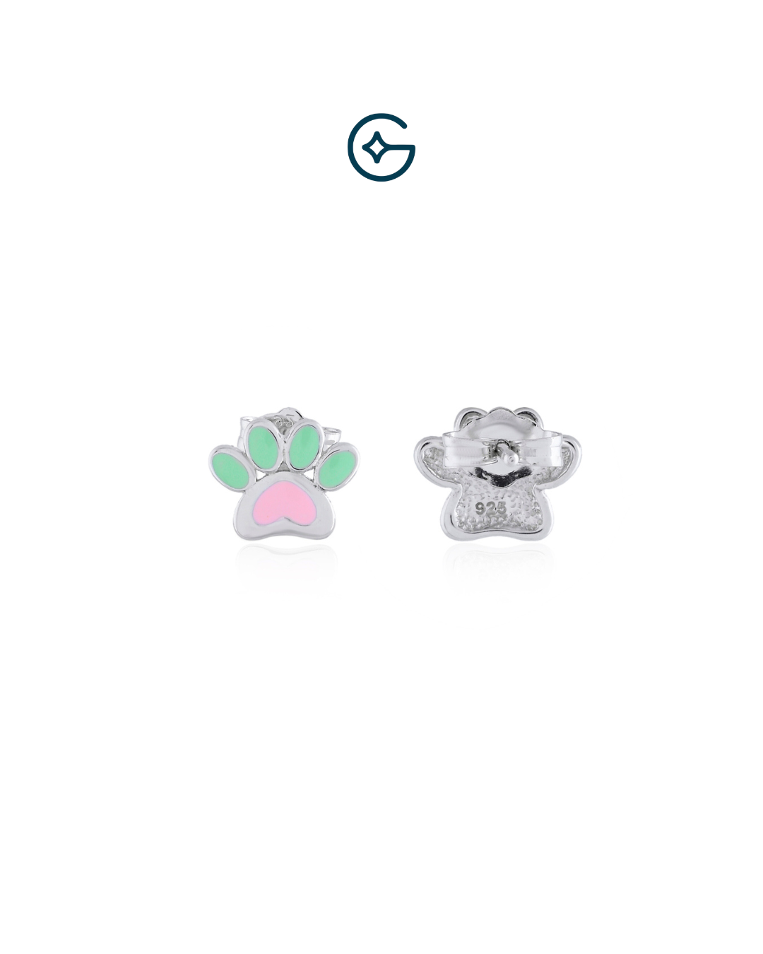 Pawfect Kids Earrings In Silver