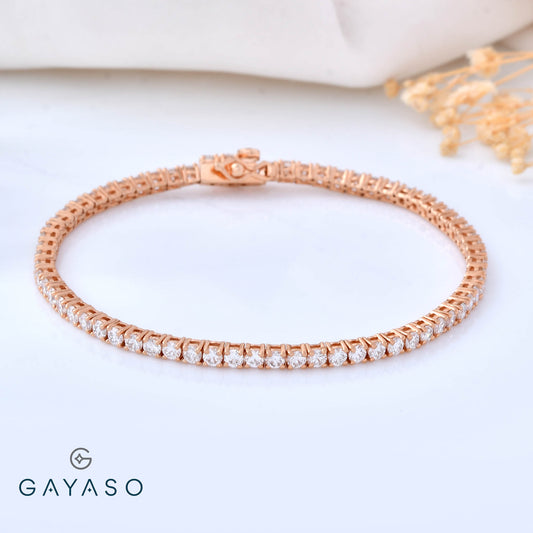 Premium Lab Grown Diamond Tennis Bracelets In Silver