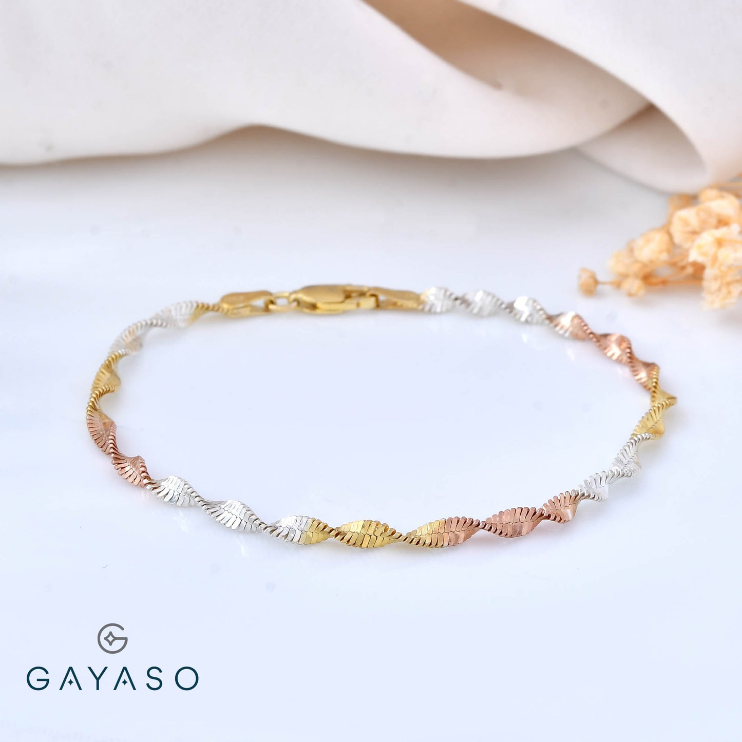 Tri-color Twisted Bracelet