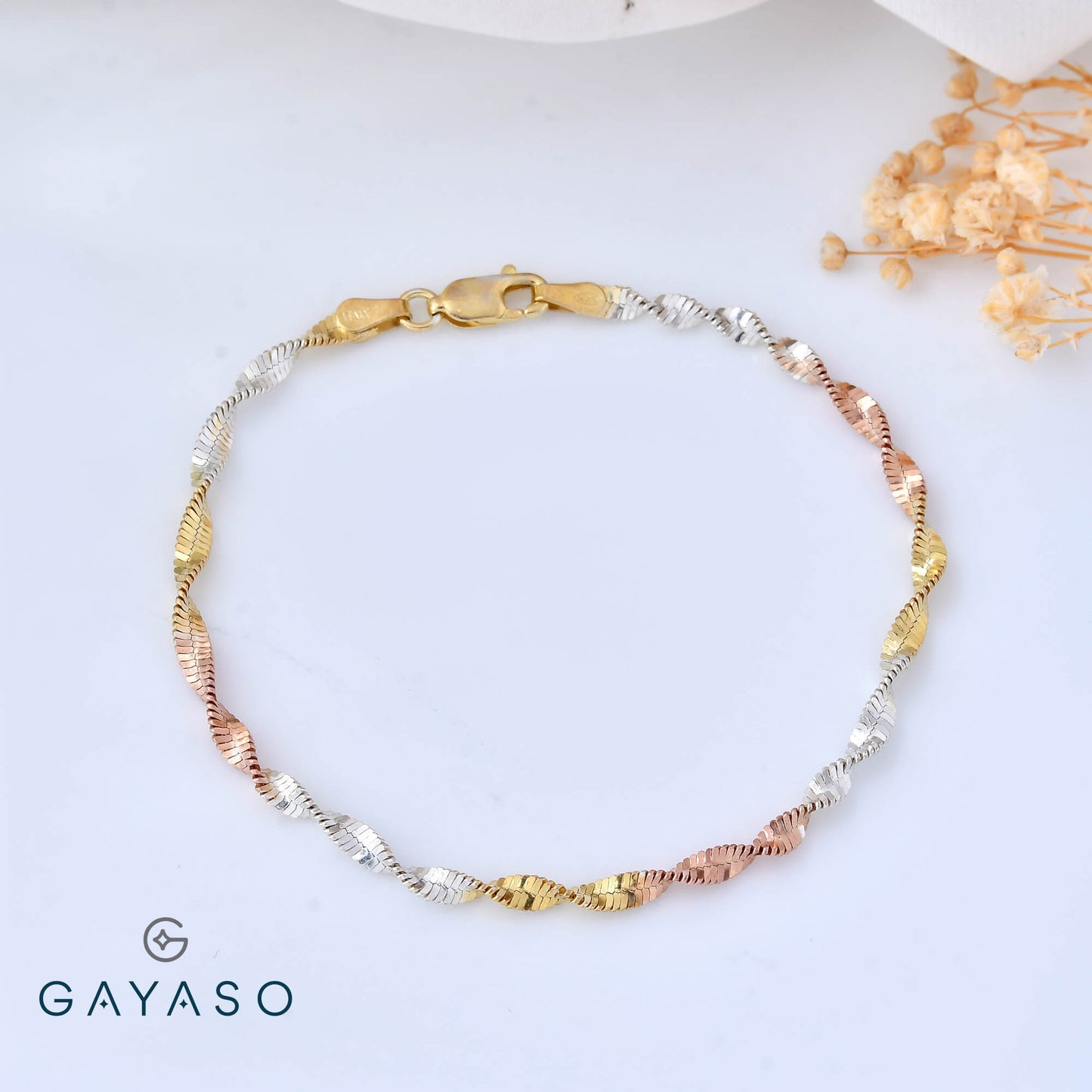 Tri-color Twisted Bracelet