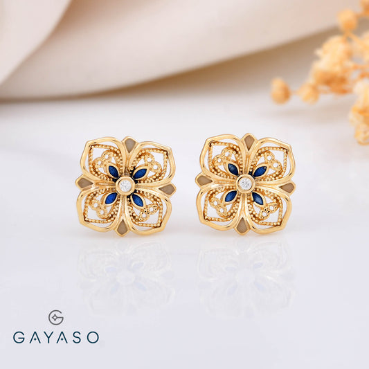 Filigree Flower Delicate Studs