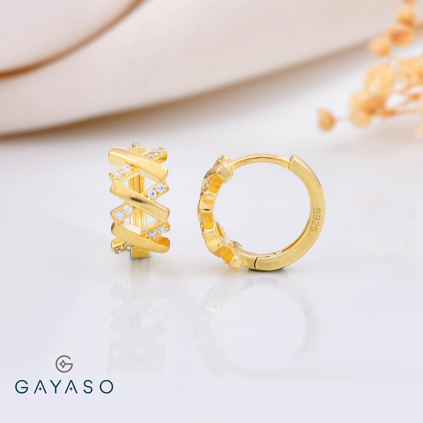 Cris-Cros Bali Earrings In Silver