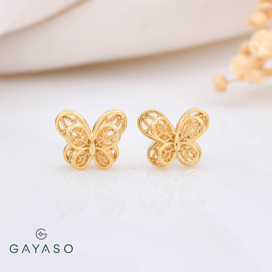 3D Look Filigree Butterfly Delicate Tops