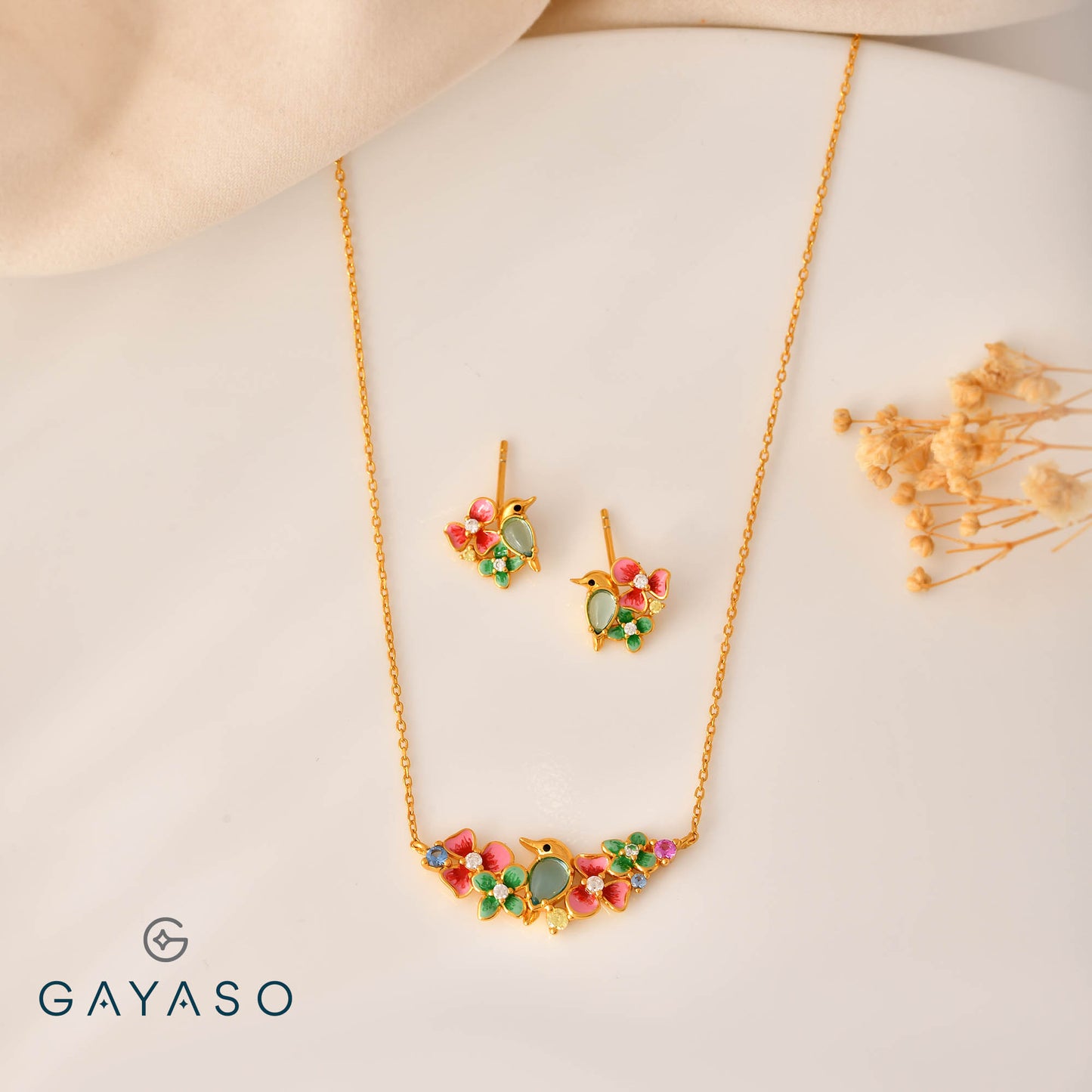 Full House Birdy Pendant Set For Her