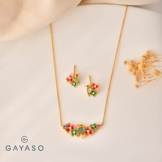Full House Birdy Pendant Set For Her