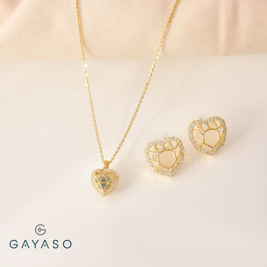 Your Hearts Safe With Me Pendant Set For Her