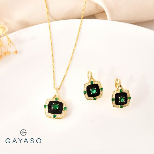 Bold And Royal Combination Pendant Set For Her