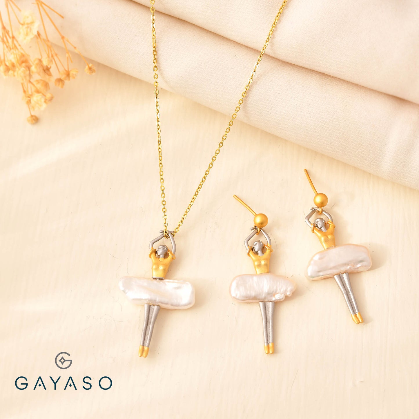 Little Ballerina Pendant Set For Her