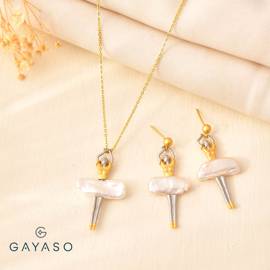 Little Ballerina Pendant Set For Her