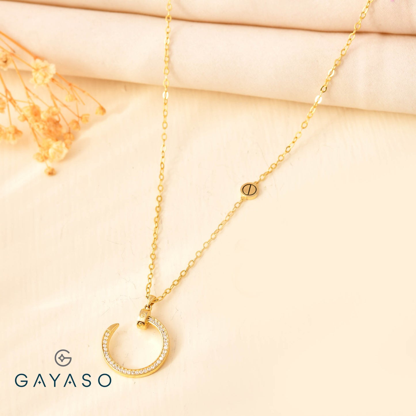 Cartier Inspired Nail Pendant Set For Her