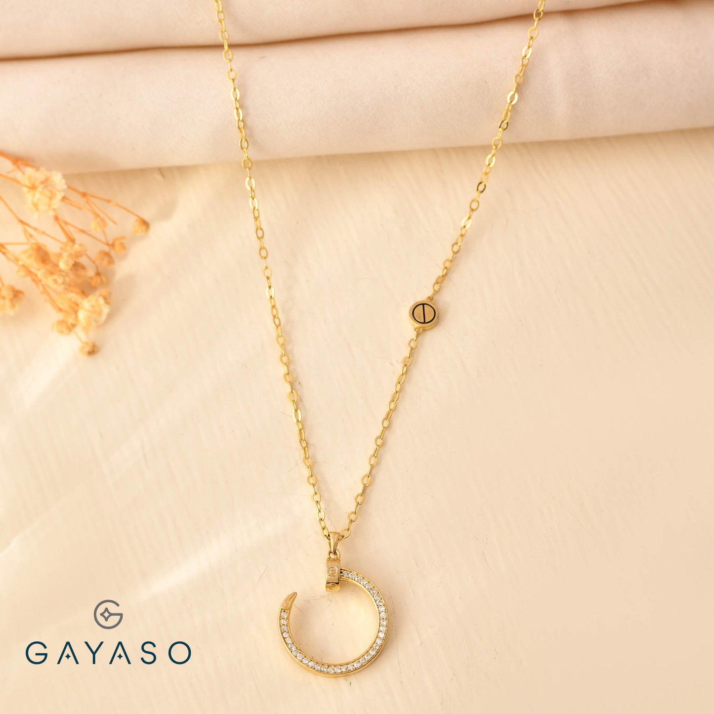 Cartier Inspired Nail Pendant Set For Her